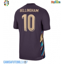 Camisa de time de futebol Inglaterra Jude Bellingham #10 Replicas 2º Equipamento Europeu 2024 Manga Curta